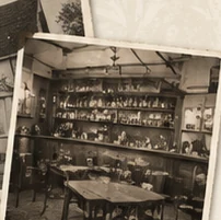 Historische foto van het interieur